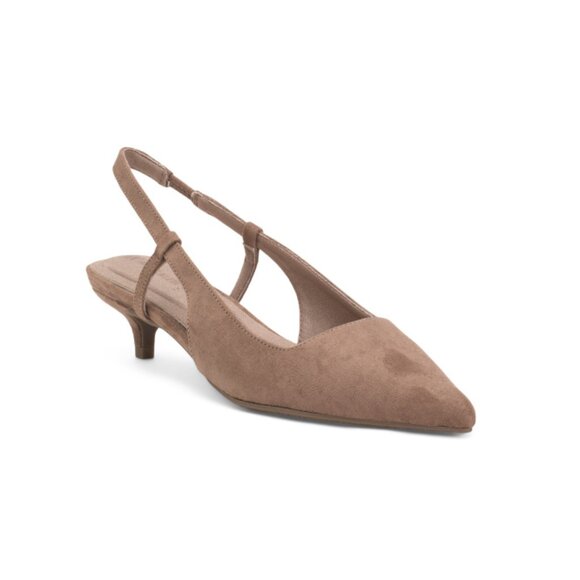 ANNE KLEIN Truffle Shorty Slingback Kitten Heels - Picture 1 of 2